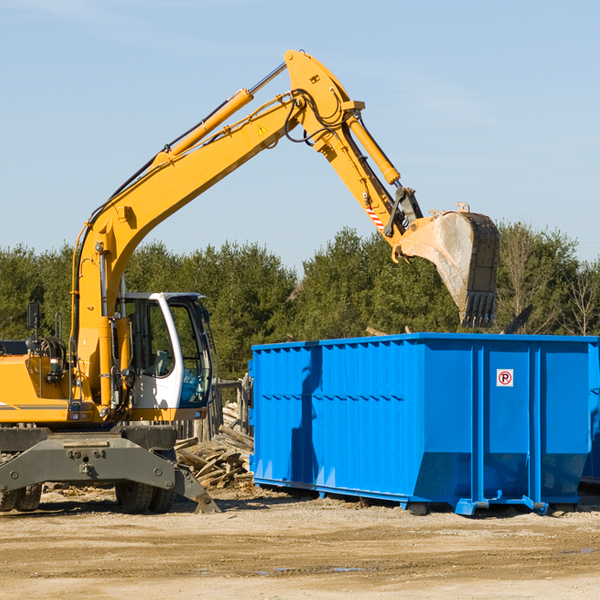 are there any restrictions on where a residential dumpster can be placed in Flint Hill MO